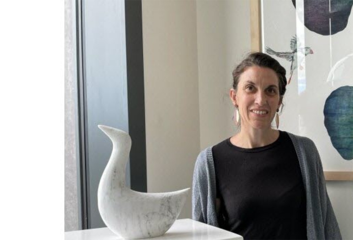 Lucie Delmas, sculptrice sur pierre